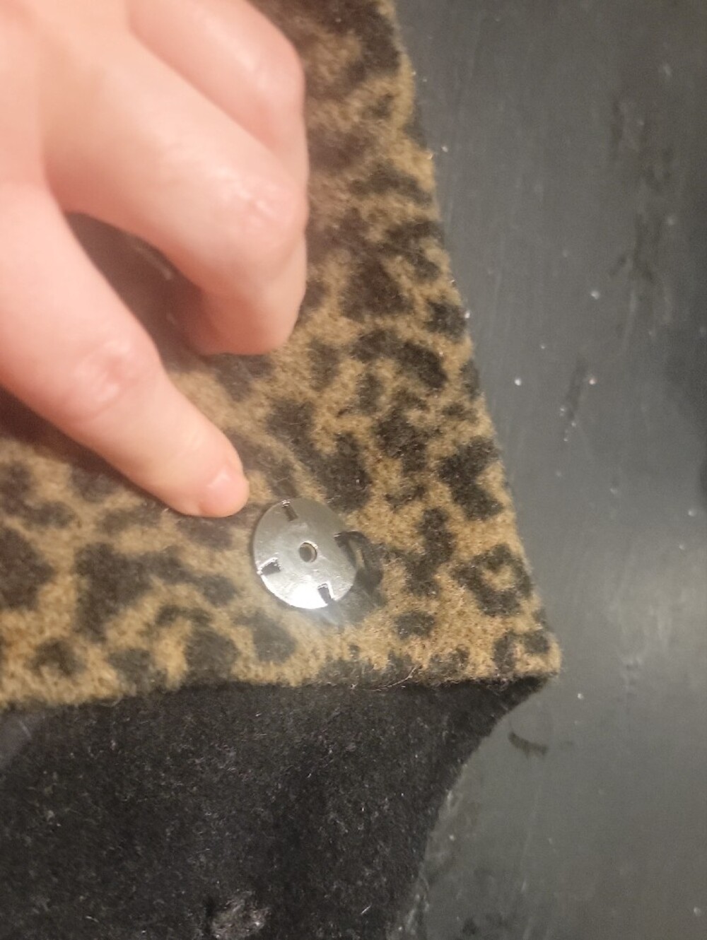 Topshop Women's Leopard Print Long Coat - Brown/Black - Picture 8 of 9